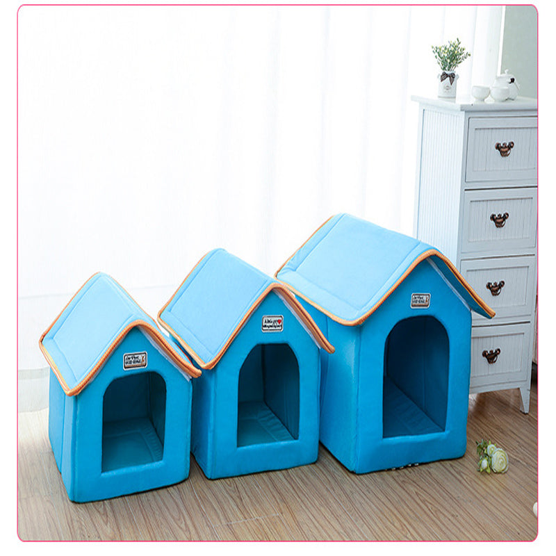 Pet House Fold able Bed With Mat