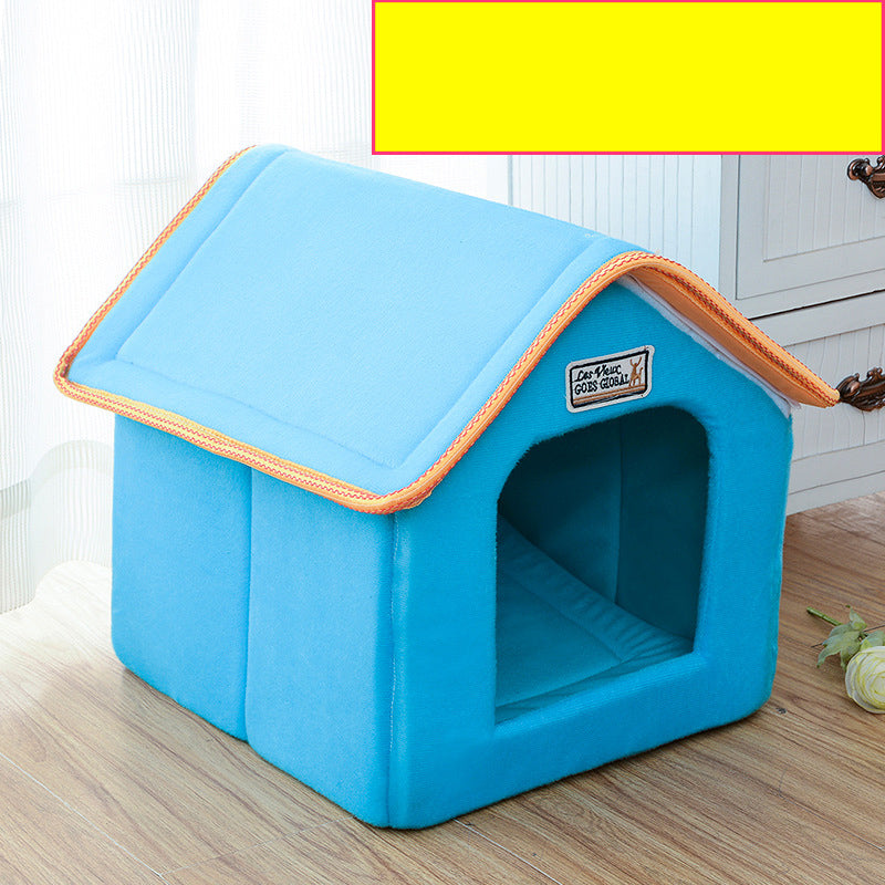 Pet House Fold able Bed With Mat