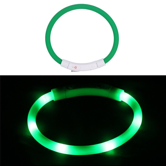 Rechargeable Flashing Night Dog Collars