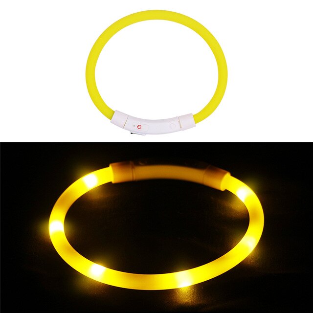 Rechargeable Flashing Night Dog Collars