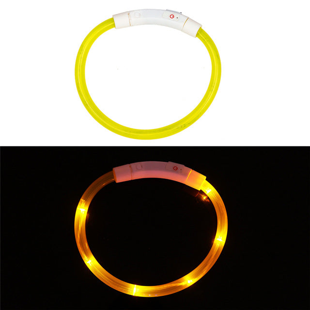 Rechargeable Flashing Night Dog Collars