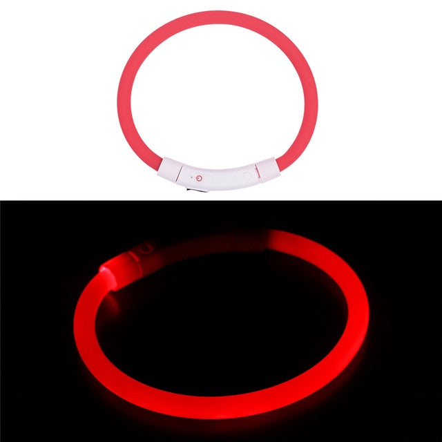 Rechargeable Flashing Night Dog Collars