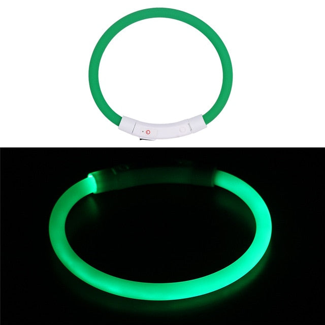 Rechargeable Flashing Night Dog Collars