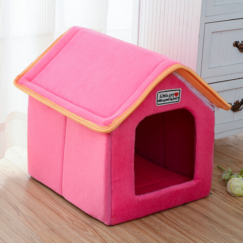 Pet House Fold able Bed With Mat