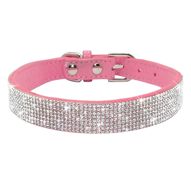 Bling Rhinestone Puppy Collars