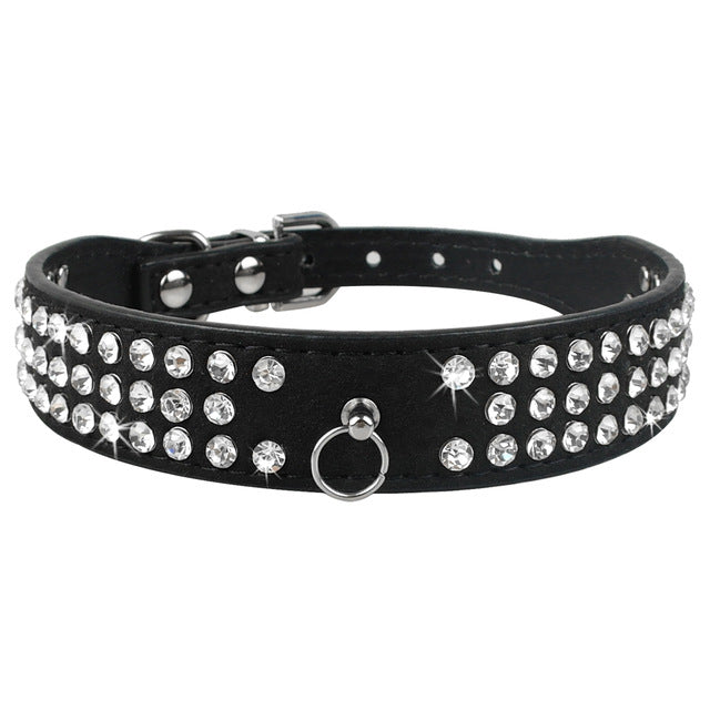 Bling Rhinestone Puppy Collars