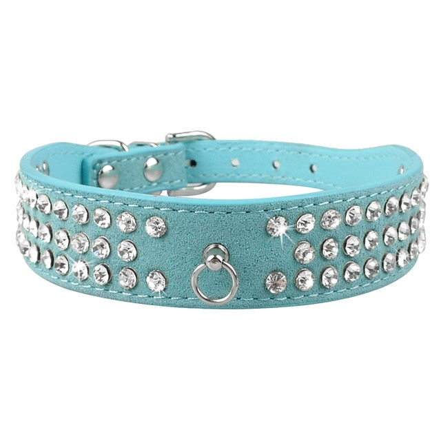 Bling Rhinestone Puppy Collars