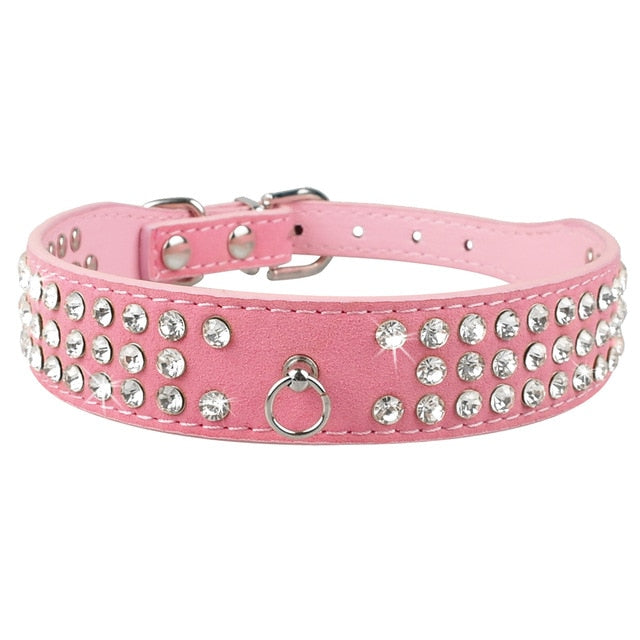 Bling Rhinestone Puppy Collars