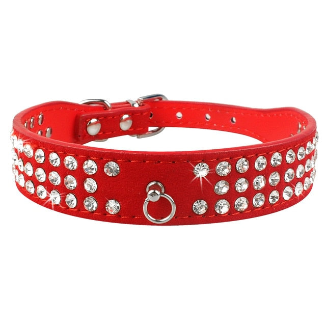 Bling Rhinestone Puppy Collars