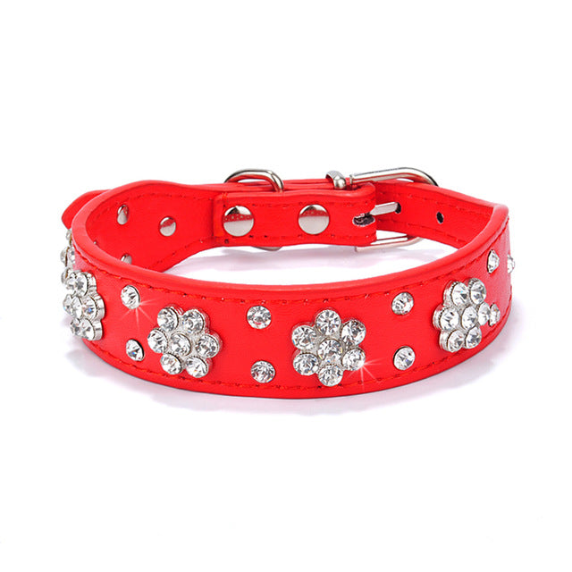 Bling Rhinestone Puppy Collars