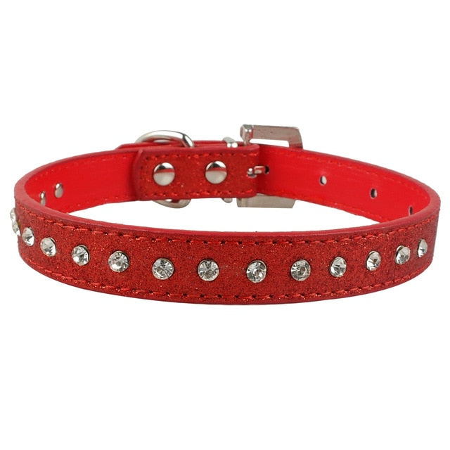 Bling Rhinestone Puppy Collars