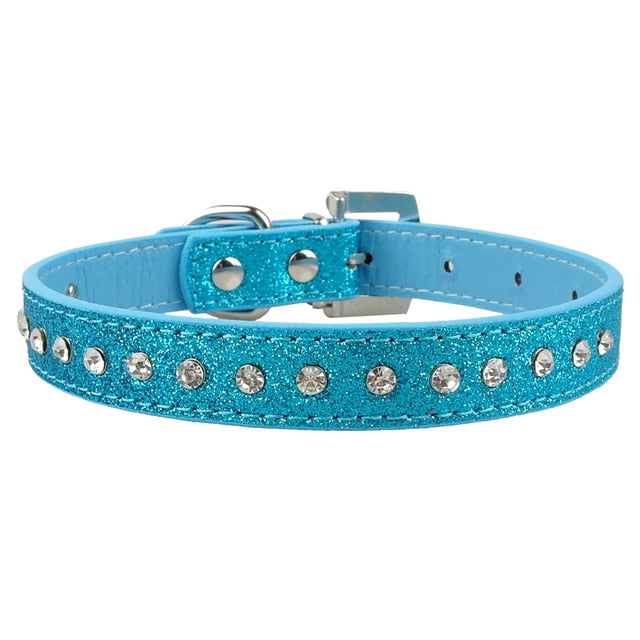 Bling Rhinestone Puppy Collars