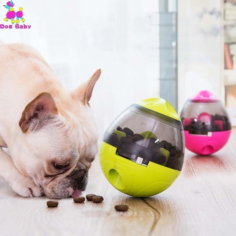 Interactive Dog Food Treat Ball Bowl Toy