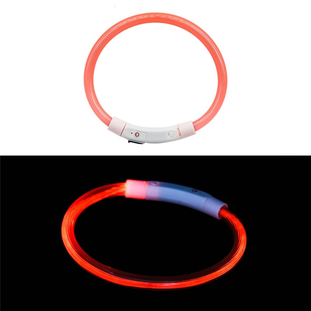 Rechargeable Flashing Night Dog Collars