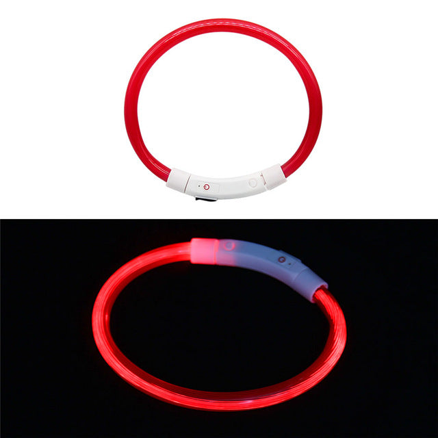 Rechargeable Flashing Night Dog Collars