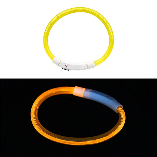 Rechargeable Flashing Night Dog Collars