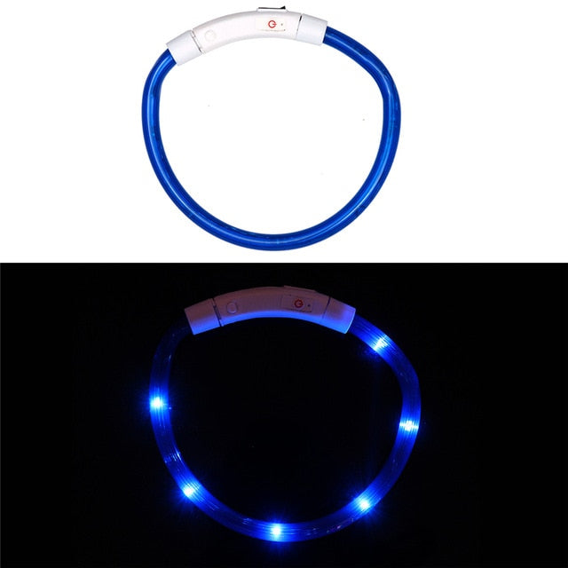 Rechargeable Flashing Night Dog Collars