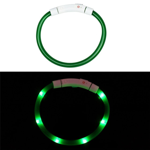 Rechargeable Flashing Night Dog Collars