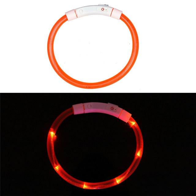 Rechargeable Flashing Night Dog Collars