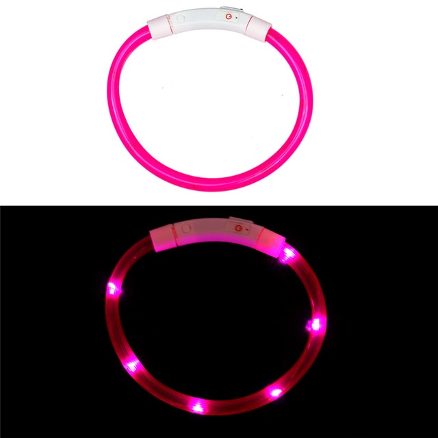 Rechargeable Flashing Night Dog Collars