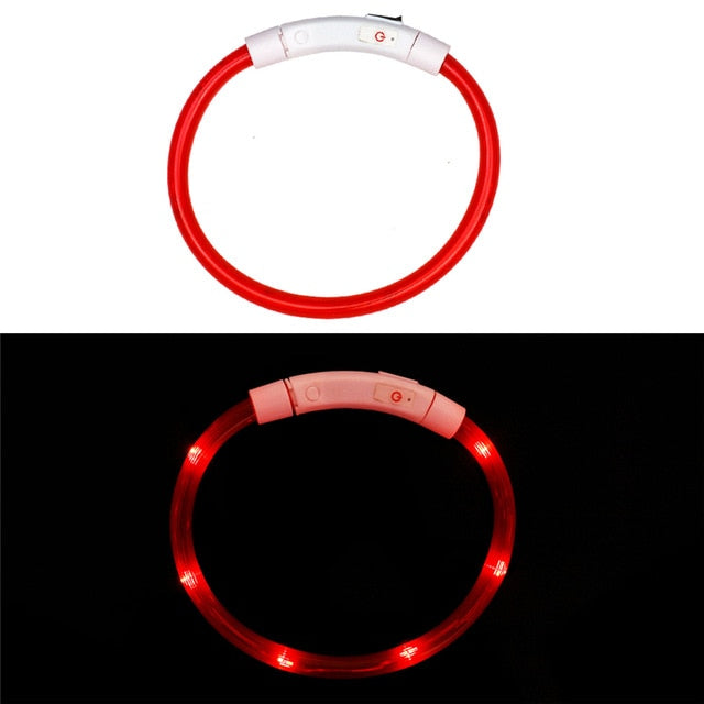 Rechargeable Flashing Night Dog Collars